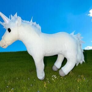 Harry Potter Plush Unicorn 17" Universal Studios Wizarding World White Stuffed